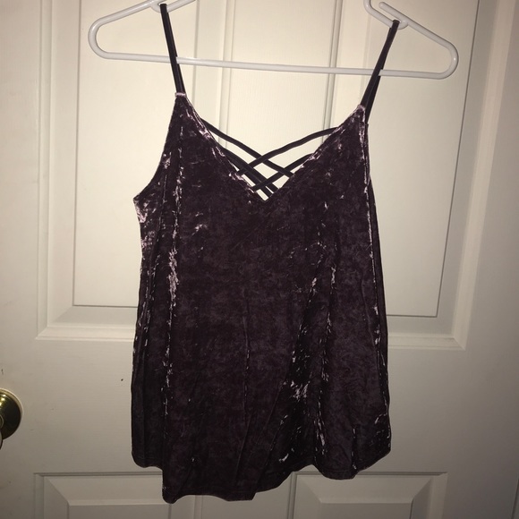 American Eagle Velvet Tank Top - Picture 1 of 1